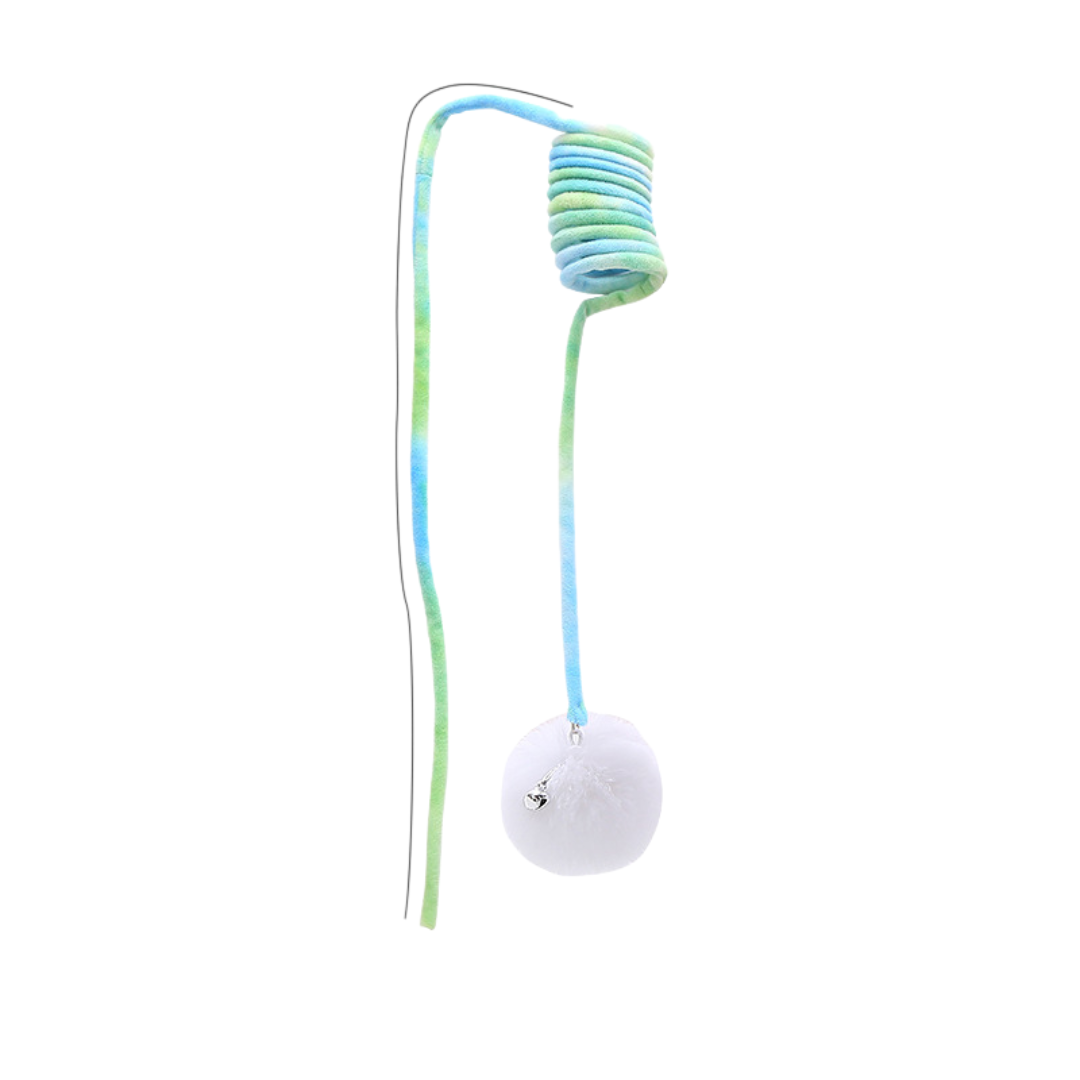 Interactive cat elastic toy