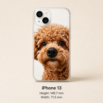 Personalized Pet Photo Phone Case with 3D Squeezable Nose