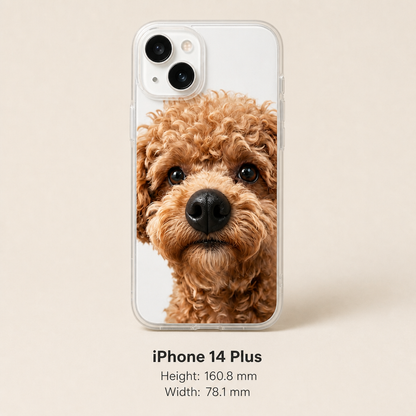 Personalized Pet Photo Phone Case with 3D Squeezable Nose