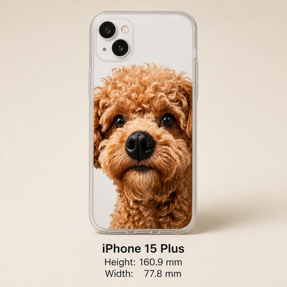 Personalized Pet Photo Phone Case with 3D Squeezable Nose