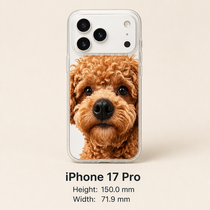 Personalized Pet Photo Phone Case with 3D Squeezable Nose