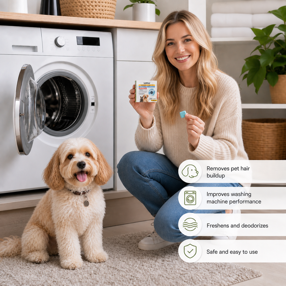 Pet Hair Washing Machine Cleaner