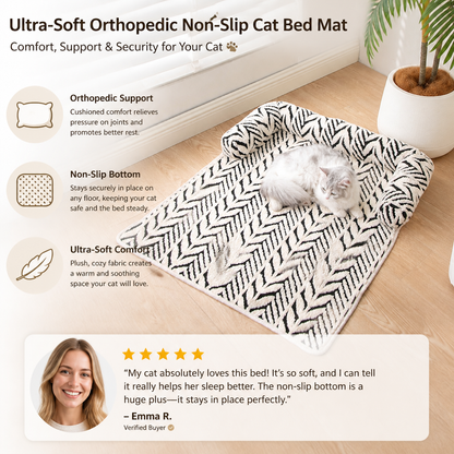 Ultra-Soft orthopedic Non-Slip Cat Bed Mat