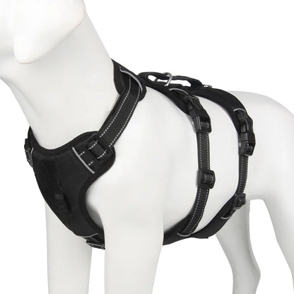 Reflective Anti-Pull Dog Harness – GripGuard Comfort