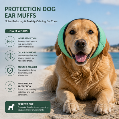 Protection Dog Ear Muffs Noise-Reducing & Anxiety-Calming Ear Cover