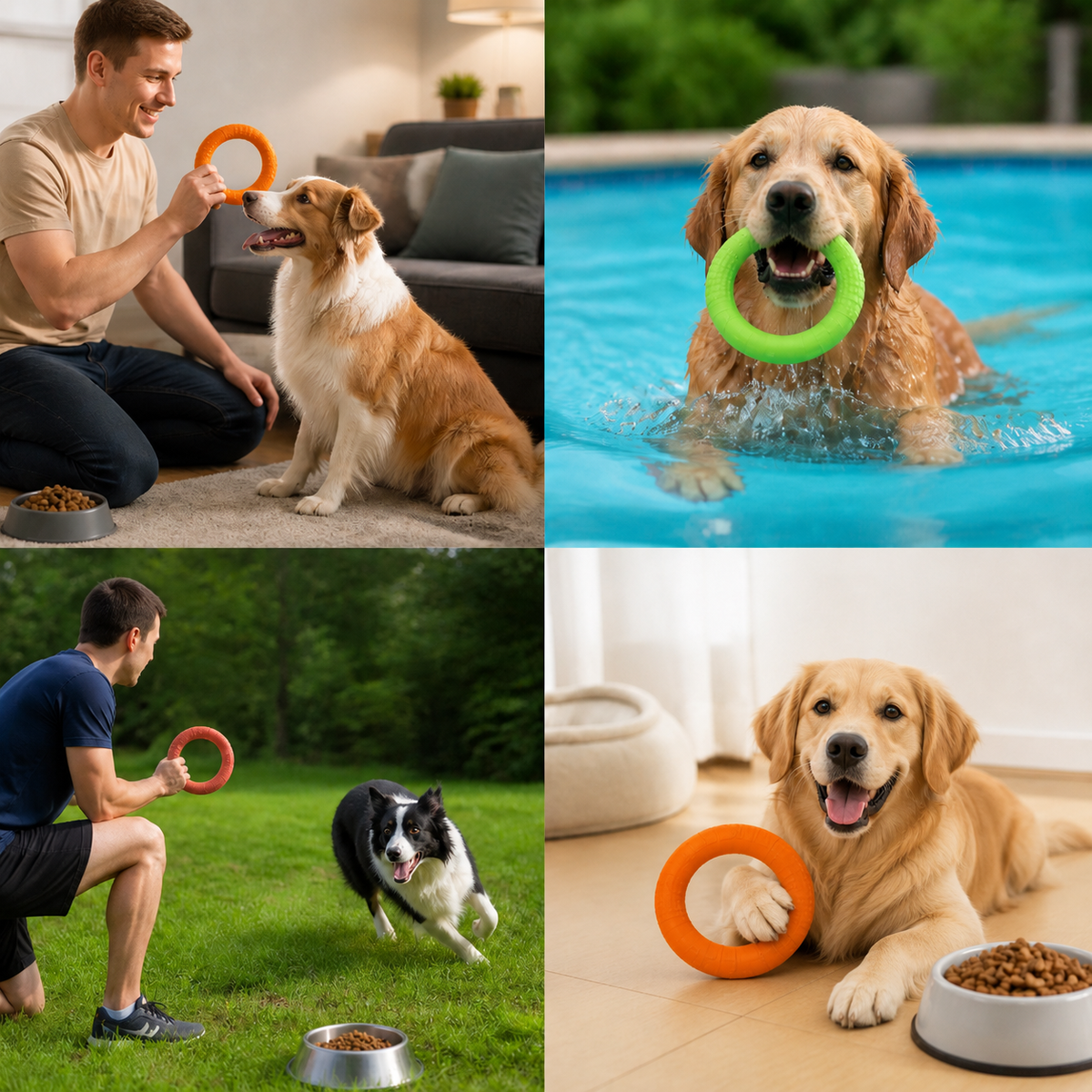 Floating Water Dog Toy Training Ring