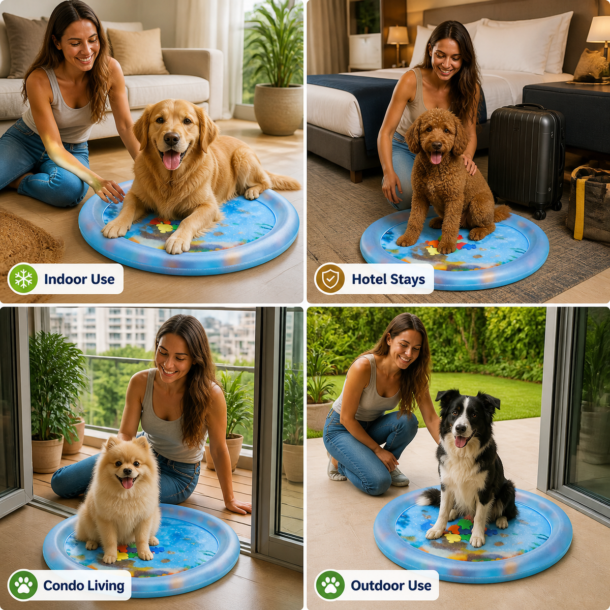 Interactive Cooling Water Bed for Dogs 2.0