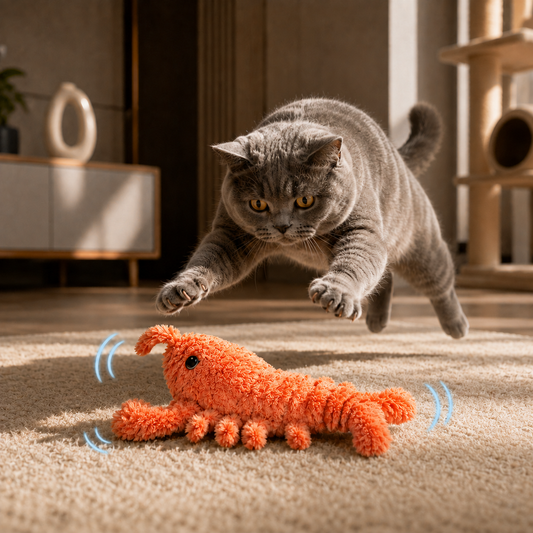 Wiggly Lobster - Interactive Cat Toy