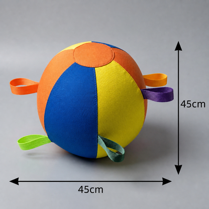 Interactive Colorful Herding Ball with Handles for Dogs – Durable Outdoor Training Toy