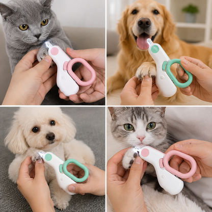 Professional Nail Clipper for Pets with Integrated Light