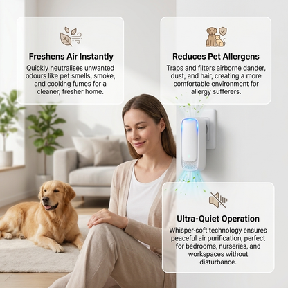 Portable Air Purifier & Odour Eliminator – Ideal for Pet Homes