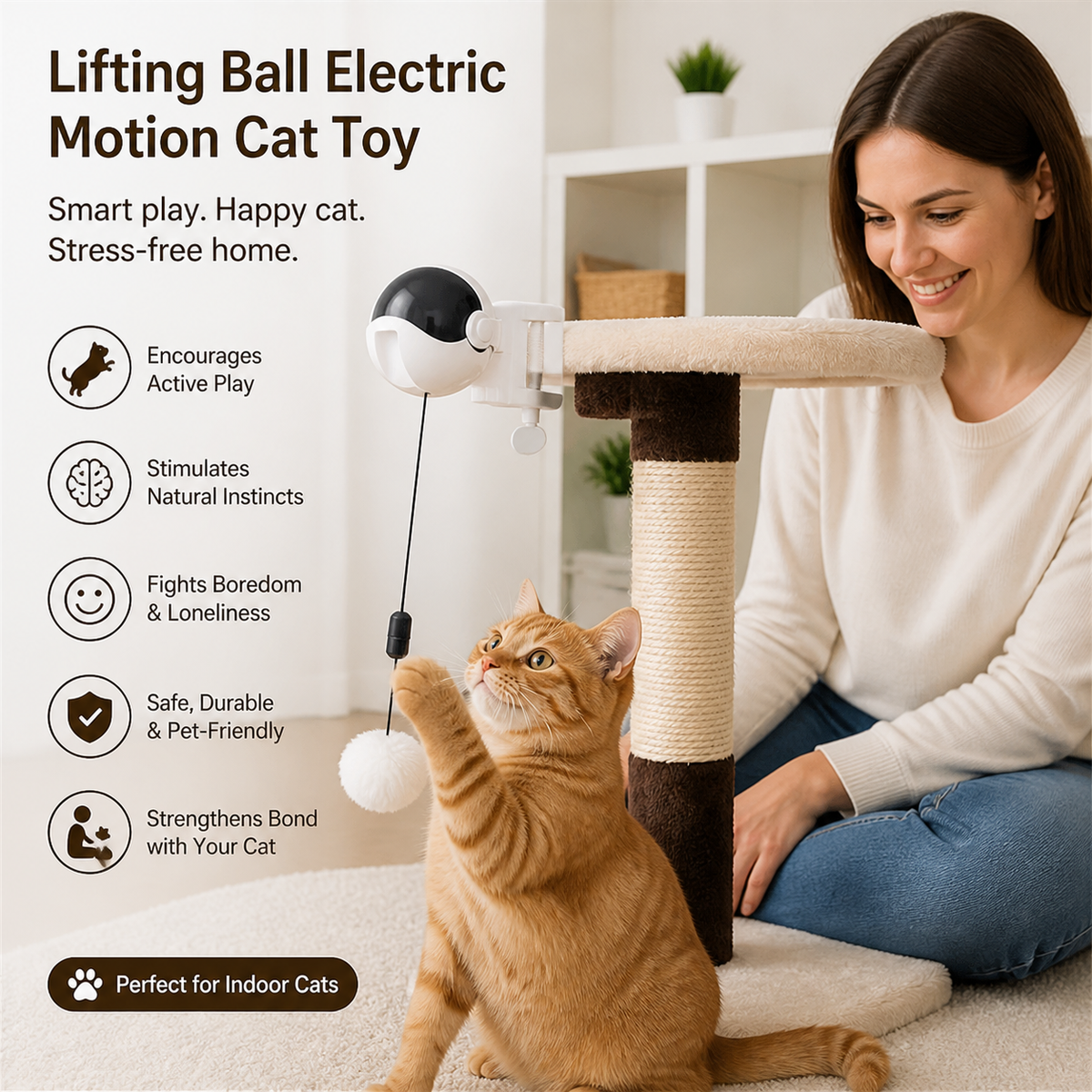Lifting Ball Electric Motion Cat Toy