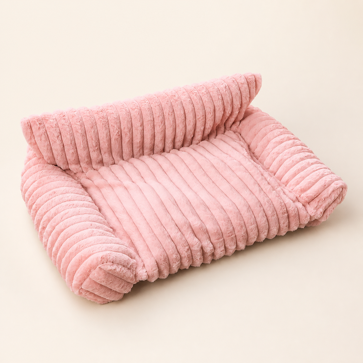 Fluffy Cloud Cat Sofa Bed with Soft Bolsters & Washable Covers