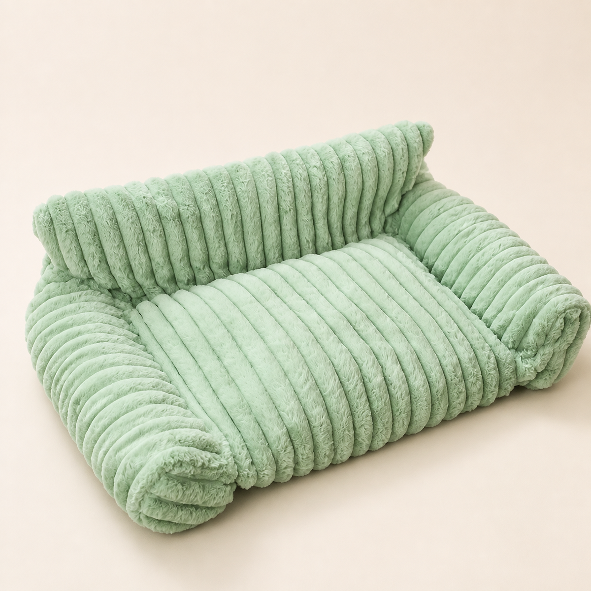 Fluffy Cloud Cat Sofa Bed with Soft Bolsters & Washable Covers