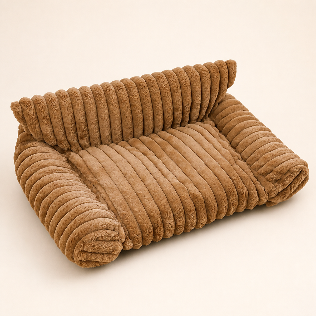 Fluffy Cloud Cat Sofa Bed with Soft Bolsters & Washable Covers