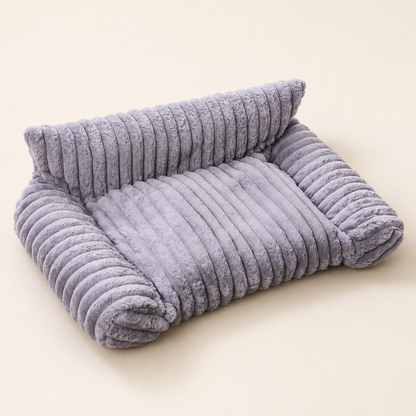 Fluffy Cloud Cat Sofa Bed with Soft Bolsters & Washable Covers