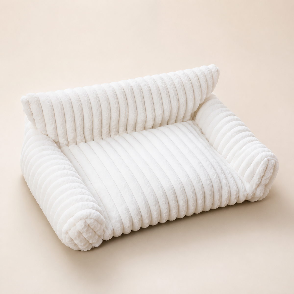 Fluffy Cloud Cat Sofa Bed with Soft Bolsters & Washable Covers