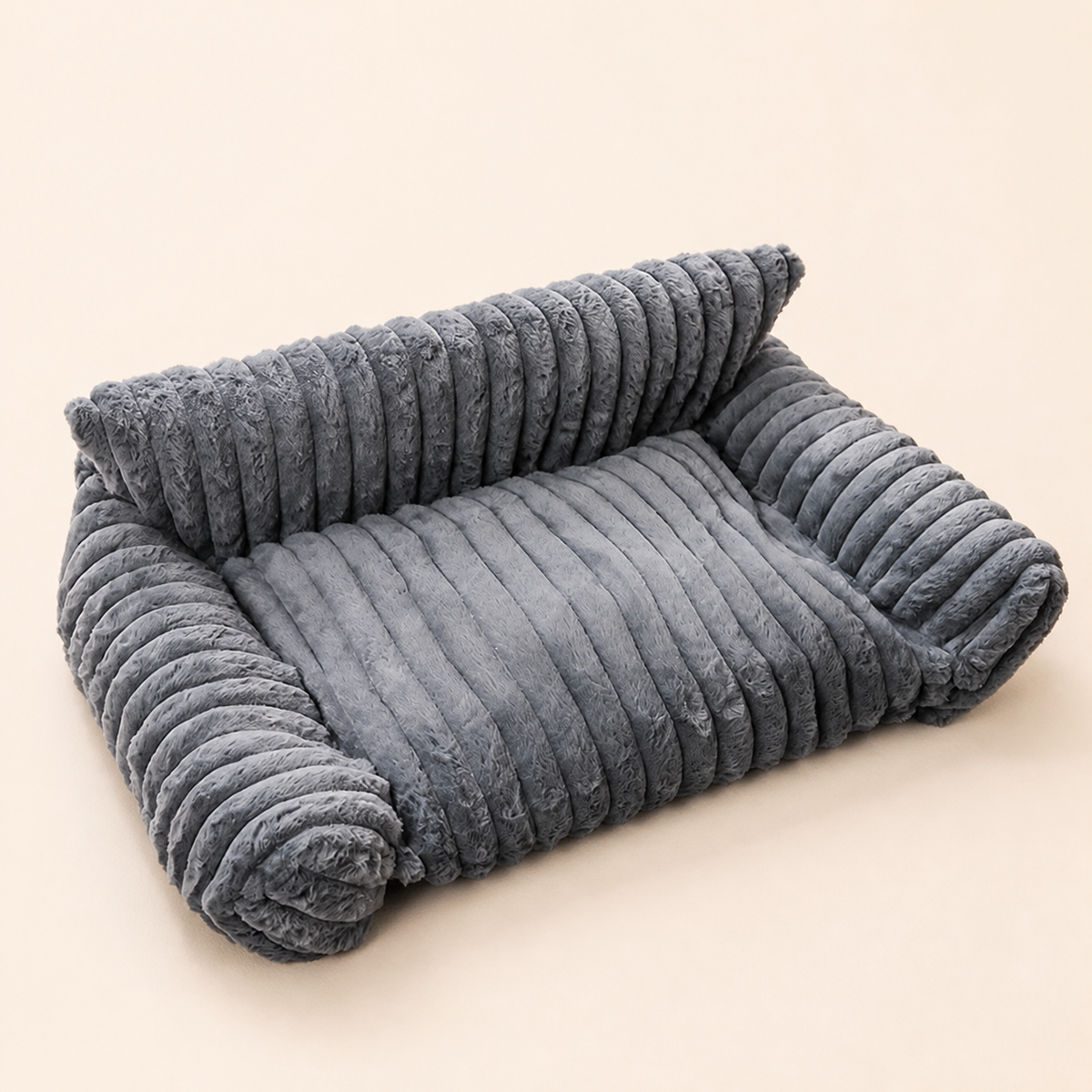 Fluffy Cloud Cat Sofa Bed with Soft Bolsters & Washable Covers