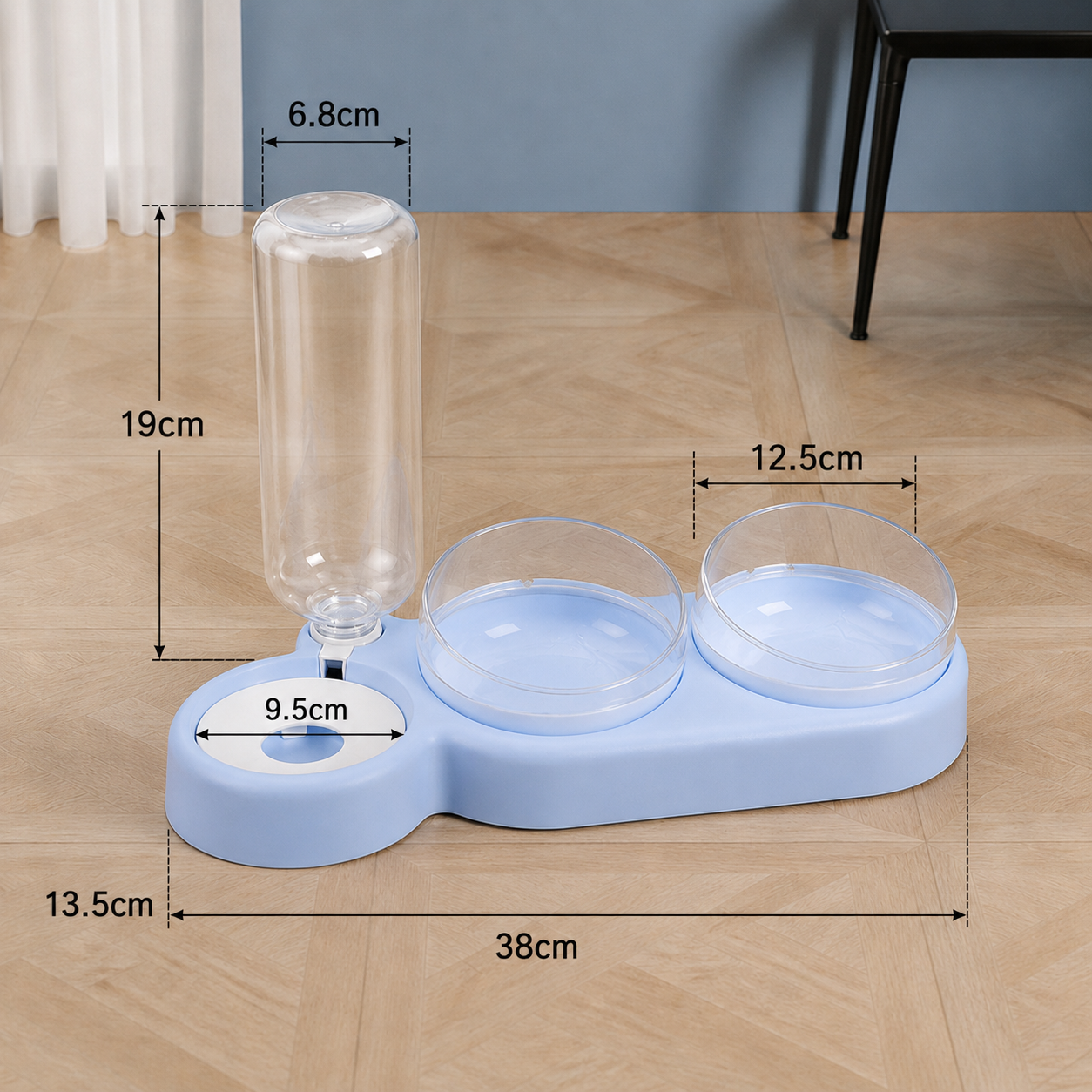 PetCare Dual Feeding Bowl with Auto Water Dispenser