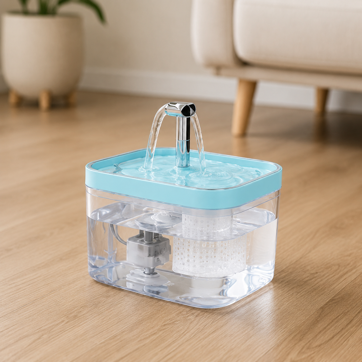 Pet Water Fountain - AquaRein Water Dispenser