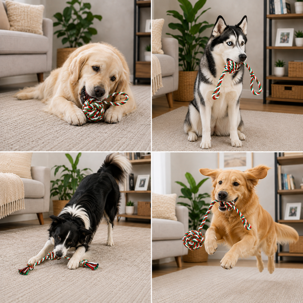 Long-lasting Knotted Toy for Dogs