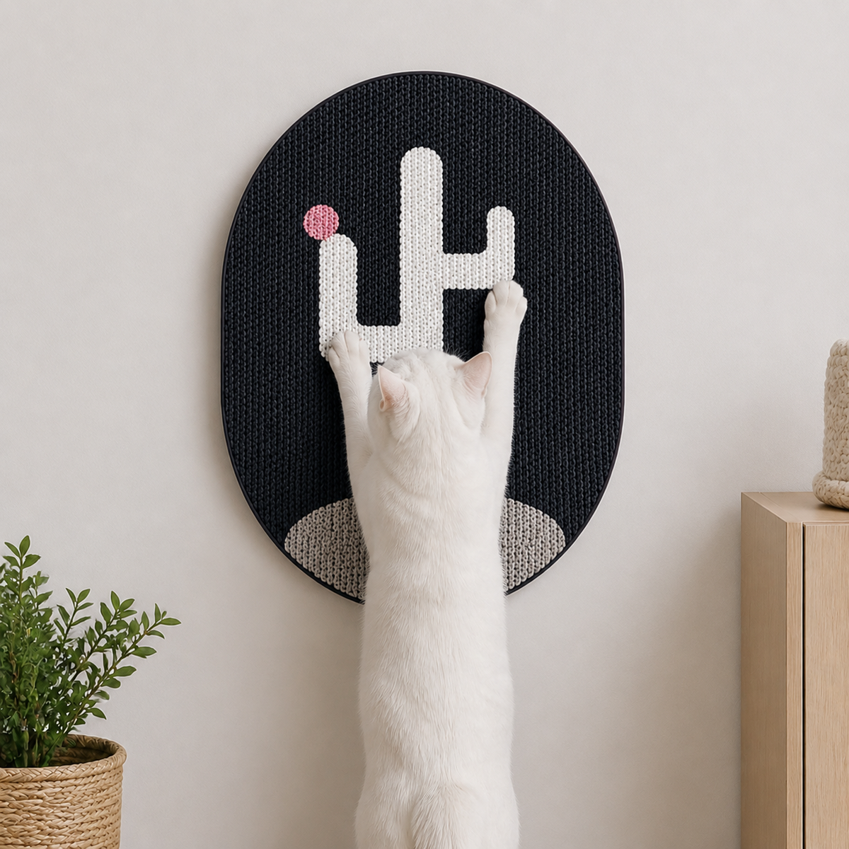 Cat wall scratching board