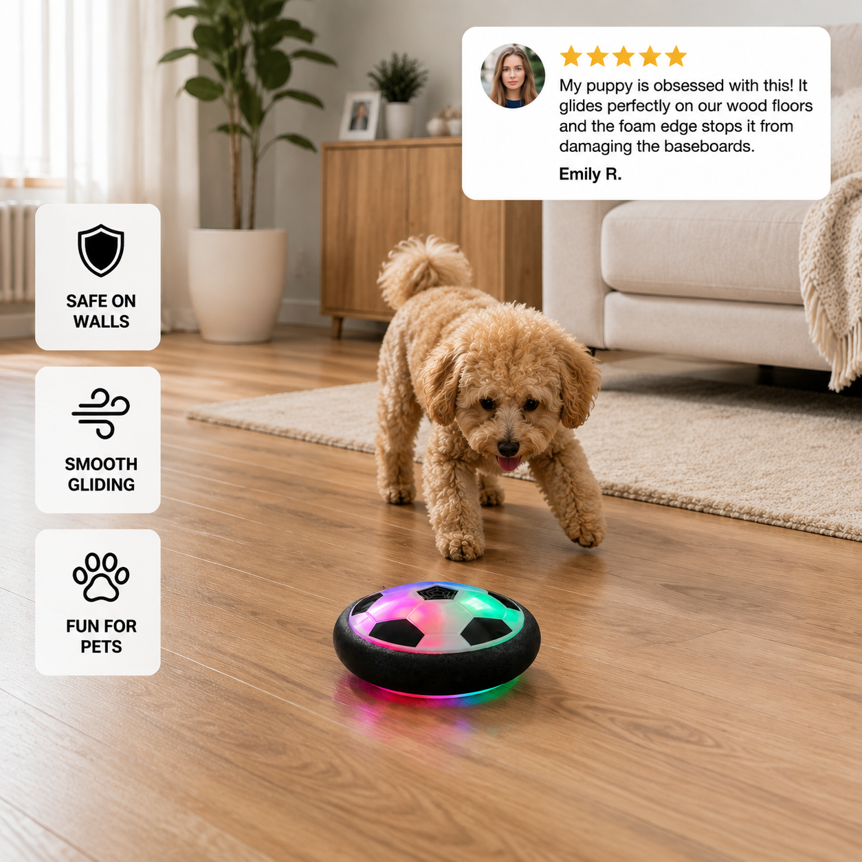 Interactive Dog Soccer Toy – KickFetch Pro