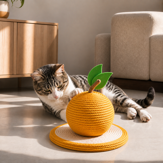 Cat Scratch Orange made of Sisal