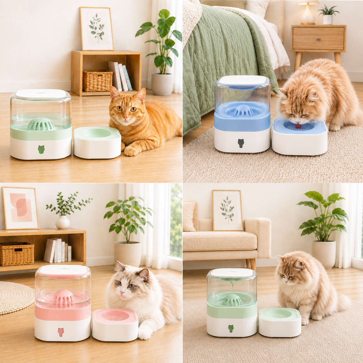 Automatic portable water dispenser for cats