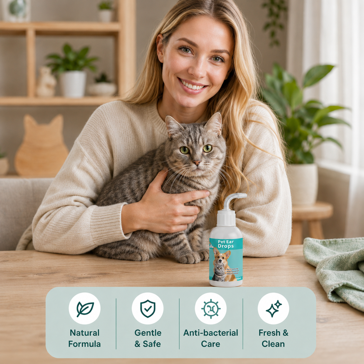 Natural Cat Ear Cleaning Drops