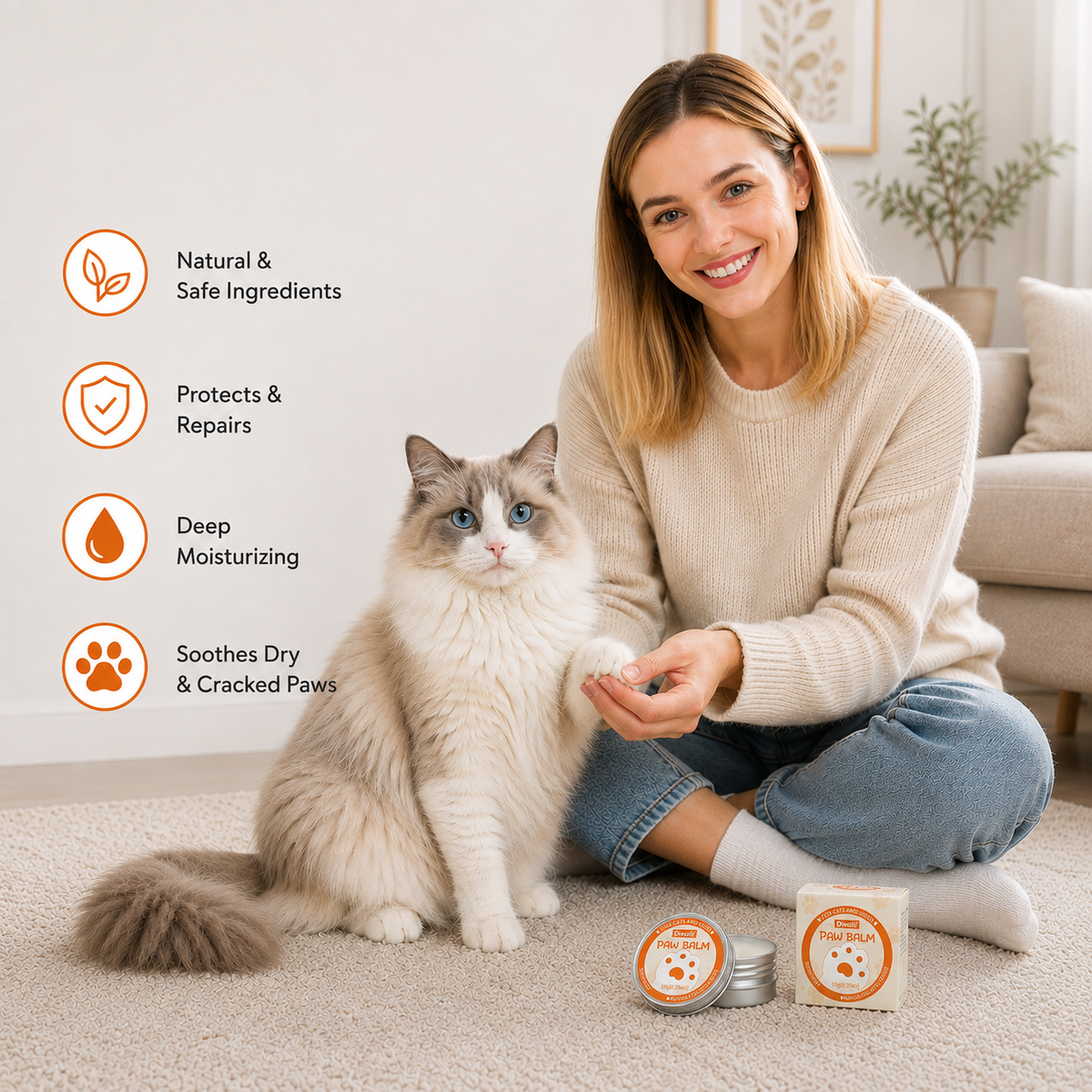 Paw Care Cream for Dogs & Cats