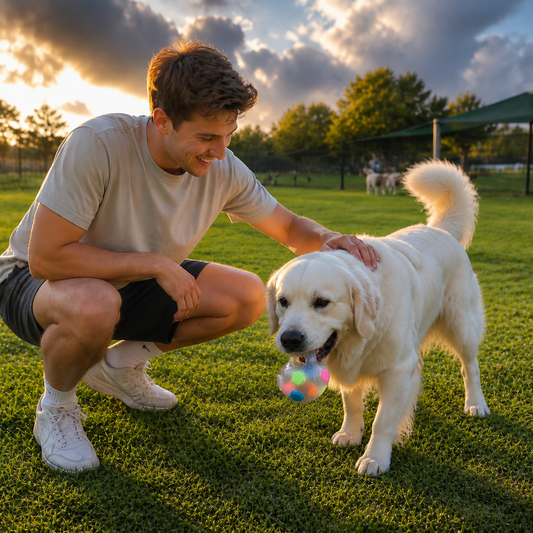 Durable toy ball for stress relief for dogs