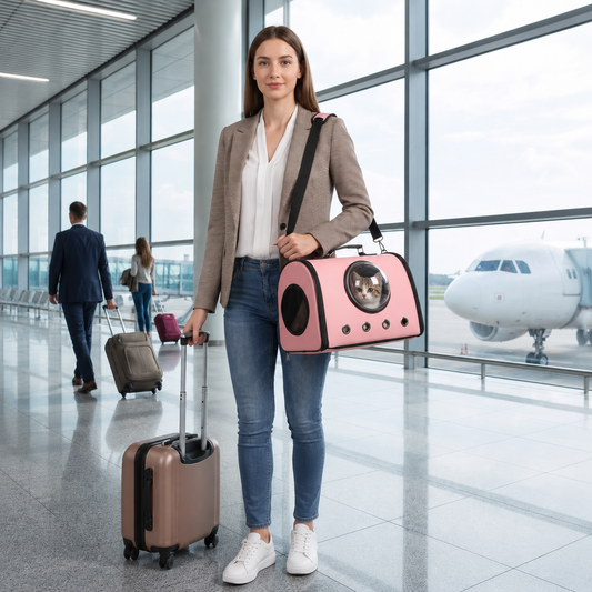 Airplane and car travel bag for pets