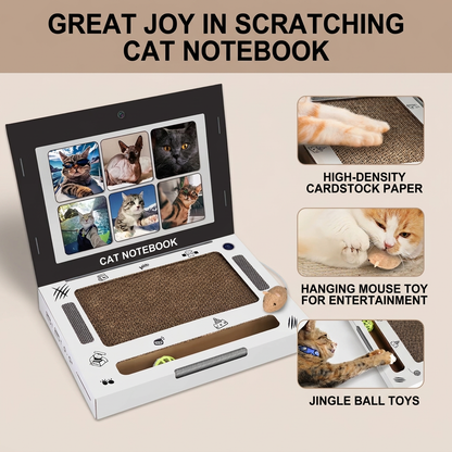 Cardboard Laptop Cat Scratcher & Interactive Toy