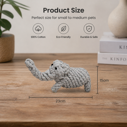 Carrot Cotton Rope Toy for Pets