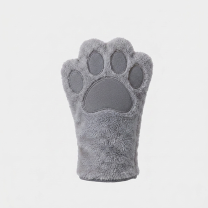 Animal care microfibre glove – dry bath towel & coat cleaning for cats