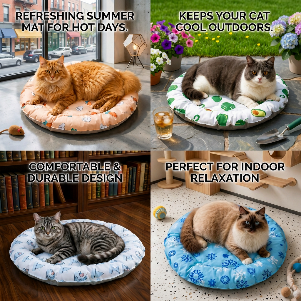 Practical Cooling Mat for Cats – Refreshing Summer Mat for Hot Days