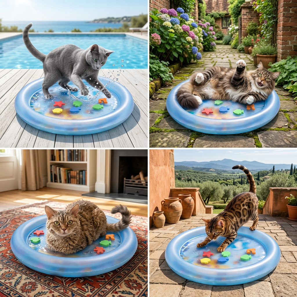 Interactive Cooling Waterbed for Cats 2.0