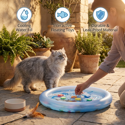 Interactive Cooling Waterbed for Cats 2.0