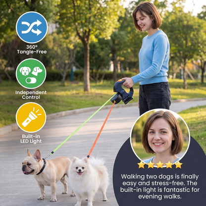 Tangle Free Dual Dog Leash