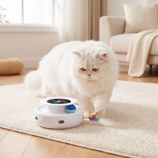 SmartFeather – The Ultimate 2-in-1 Automatic Cat Toy!