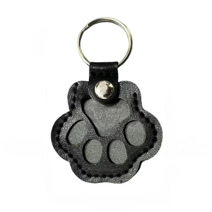 Leather Memorial Pet Hair Storage Keychain