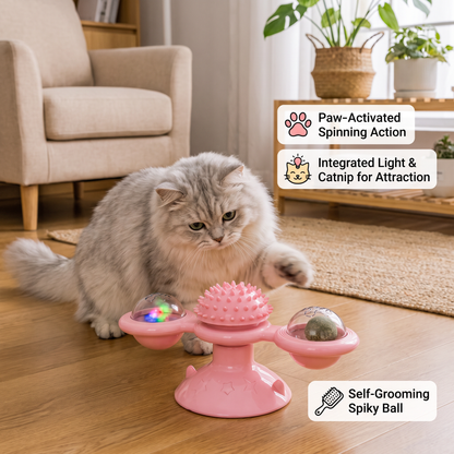 Cat Carousel Spinner Toy