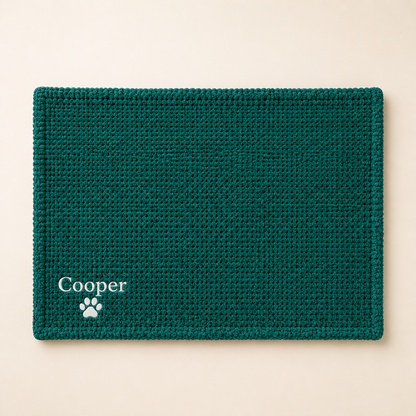 Personalized Fluffy Dog Blanket with Custom Embroidery