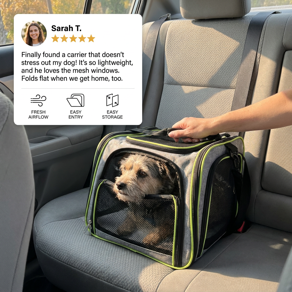 Foldable Pet Carrier Bag