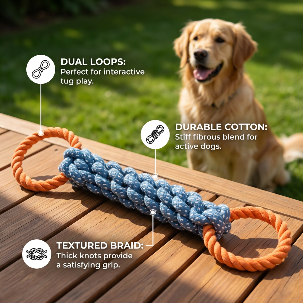 Dog Rope Toy with Double Ring