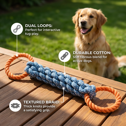 Dog Rope Toy with Double Ring