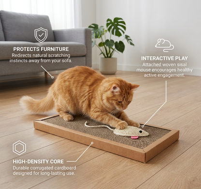 Cat Cardboard Mat Scraper