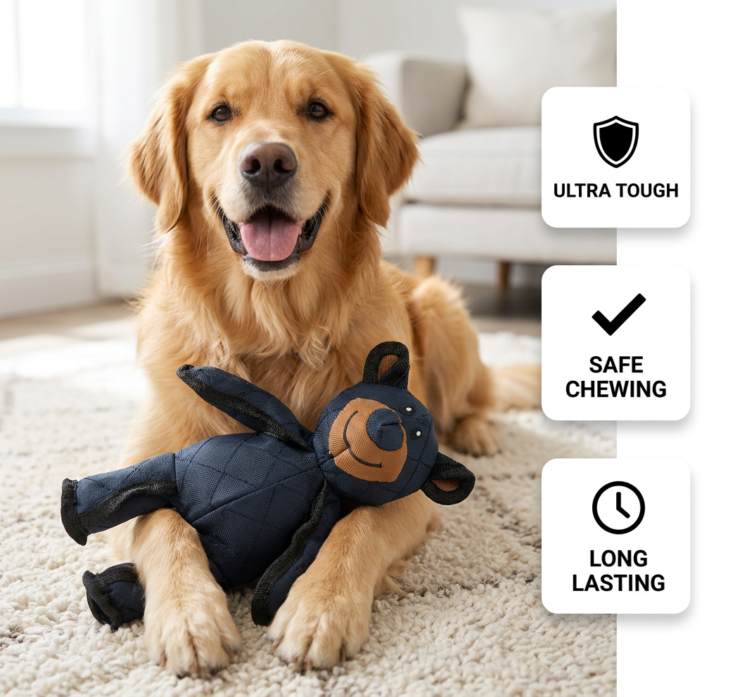 Durable Dog Plush Teddy