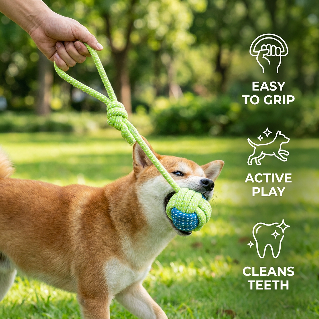 PlayPaw Rope Ball